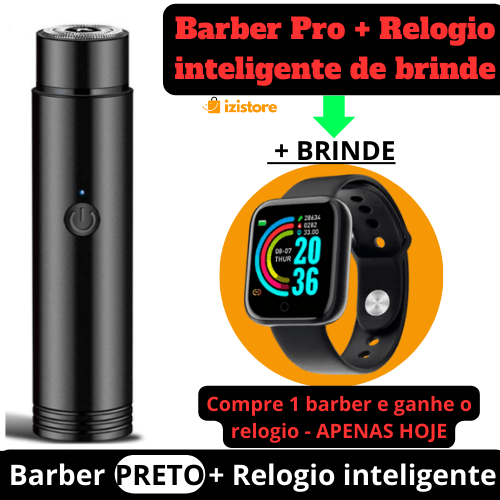 Barbeador Elétrico® iziPRO + [Relógio inteligente de brinde + Frete Grátis - Apenas HOJE] - izistore